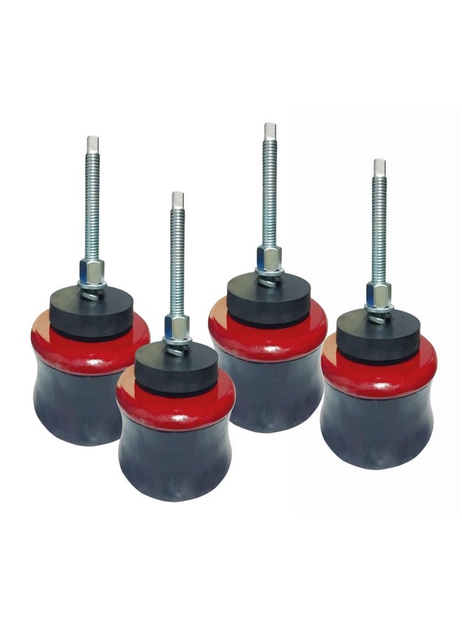 Aicon Anti Vibration Mountings Pads With M12 x 1.5 Bolt & Nut - 85mm Dia/Pack of 4 Pcs - Image 1